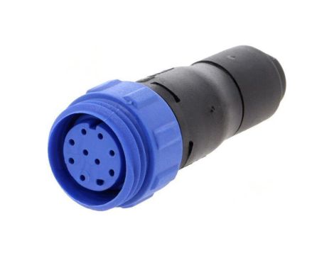 Złącze okrągłe wtyk żeńskie PIN: 10 50V bez styków IP68 PX0411/10S/6065