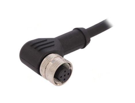 Złącze M12 wtyk żeńskie PIN: 5 kątowe kod B-Profibus 4A 60V PXPTPU12RAF05BCL010PUR