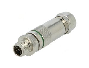 Złącze M12 wtyk PIN: 8 męskie 48V proste IP67 lutowanie 0,5A PXMBNI12FIM08XSCPG9