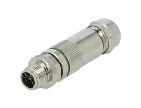 Złącze M12 wtyk PIN: 8 męskie 48V proste IP67 lutowanie 0,5A PXMBNI12FIM08XSCPG9