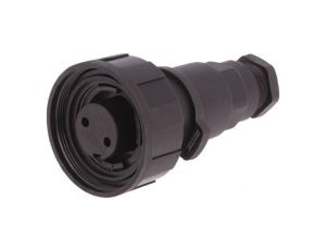 Złącze okrągłe wtyk żeńskie PIN: 2 12A 250V IP68 UL94V-0 PX0736/S