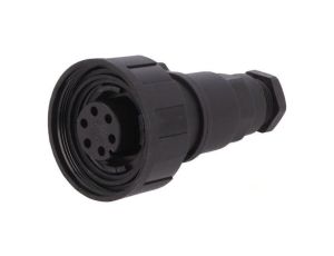 Złącze okrągłe wtyk żeńskie PIN: 6 5A 250V IP68 UL94V-0 68mm PX0739/S