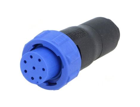 Złącze okrągłe wtyk żeńskie PIN: 8 125V bez styków IP68 PX0410/08S/6065