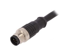 Złącze M12 wtyk męskie PIN: 12 proste 1,5A 30V IP67 przewody PXPTPU12FIM12ACL010PUR