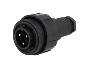 Złącze okrągłe wtyk męskie PIN: 3 12A 250V IP68 UL94V-0 68mm PX0731/P
