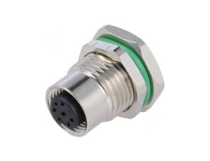 Złącze M12 gniazdo PIN: 8 żeńskie 30V proste IP67 THT 2A PXMBNI12RPF08APCPG9