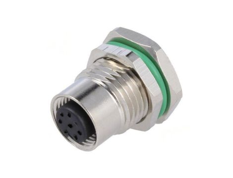 Złącze M12 gniazdo PIN: 8 żeńskie 30V proste IP67 THT 2A PXMBNI12RPF08APCPG9
