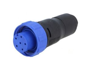 Złącze okrągłe wtyk żeńskie PIN: 6 125V bez styków IP68 PX0410/06S/6065