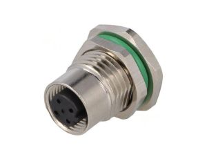 Złącze M12 gniazdo PIN: 5 żeńskie 60V proste IP67 THT 4A PXMBNI12RPF05BPCPG9