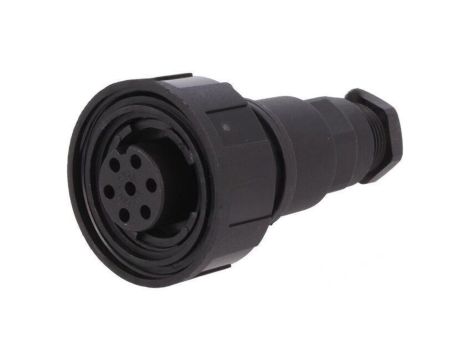 Złącze okrągłe wtyk żeńskie PIN: 7 5A 250V IP68 UL94V-0 68mm PX0745/S