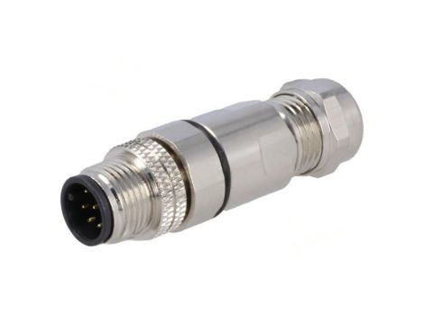 Złącze M12 wtyk PIN: 8 męskie 30V proste IP67 lutowanie 2A PXMBNI12FIM08ASCPG7