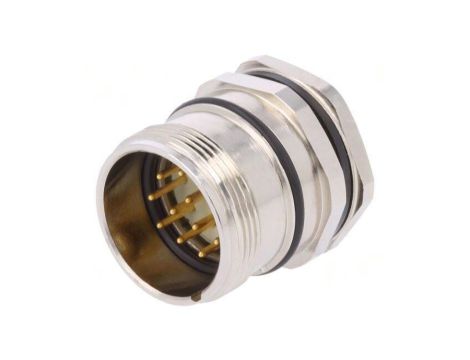 Złącze M23 gniazdo PIN: 12 męskie lutowanie proste złocony PXMBNI23FPM12ASC