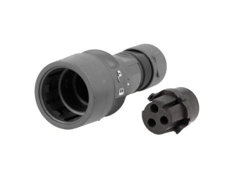 Złącze okrągłe wtyk żeńskie PIN: 3 16A 277V bez styków 57mm PXP6010/03S/CR/0507