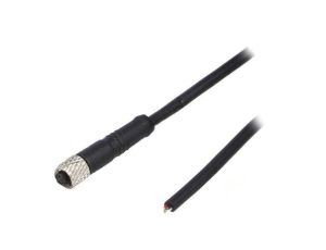 Złącze M5 wtyk żeńskie przewody PIN: 4 1A proste IP67 60V PXPTPU05FBF04ACL010PUR