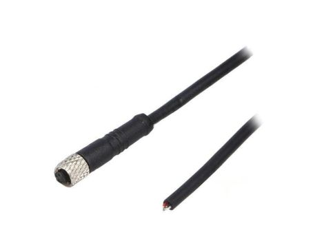 Złącze M5 wtyk żeńskie przewody PIN: 4 1A proste IP67 60V PXPTPU05FBF04ACL010PUR