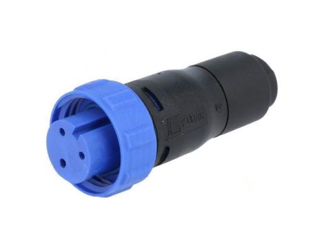 Złącze okrągłe wtyk żeńskie PIN: 3 250V bez styków IP68 PX0410/03S/4550