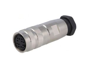 Złącze M16 wtyk żeńskie PIN: 12 3A 60V lutowanie na przewód PXMBNI16FBF12ASCPG9