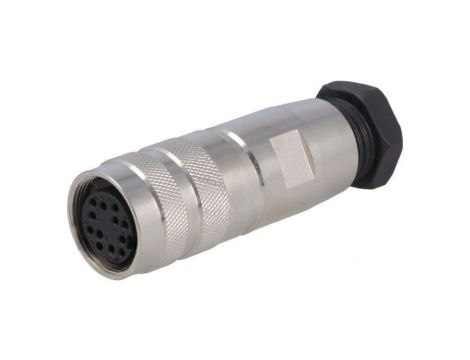 Złącze M16 wtyk żeńskie PIN: 12 3A 60V lutowanie na przewód PXMBNI16FBF12ASCPG9