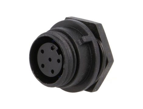 Złącze okrągłe gniazdo żeńskie PIN: 6 125V bez styków IP68 PX0412/06S
