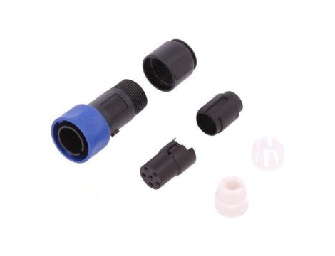 Złącze okrągłe wtyk żeńskie PIN: 6 bez styków Buccaneer 4000 PXP4010/06S/6065