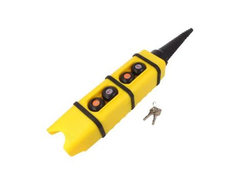 Kaseta sterownicza, 4 przyciski: okrągły, wypukły, 10A, IP65, KS W0-KS2-1-2