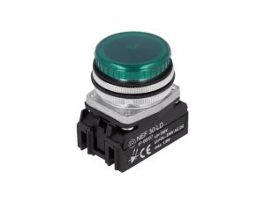 Lampka kontrolna, 30mm, Podświetlenie: LED, Ø30,5mm, 24230VAC, IP20, NEF30 NEF30-LDZ 24-230V AC/DC