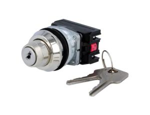 Przełącznik obrotowy z kluczem, Ilość pozycji stabilnych: 2, NC + NO, 30mm, IP56 NEF30-BXY