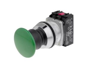 Przełącznik przyciskany, Ilość pozycji stabilnych: 1, NC + NO, zielony, 30mm, IP66 NEF30-UDZXY
