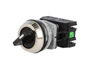 Przełącznik obrotowy, Ilość pozycji stabilnych: 2, NC + NO, czarny, 30mm, IP56 NEF30-TPASXY