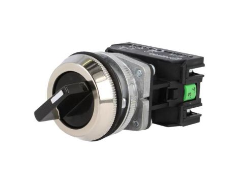 Przełącznik obrotowy, Ilość pozycji stabilnych: 2, NC + NO, czarny, 30mm, IP56 NEF30-TPASXY