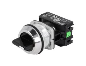 Przełącznik obrotowy, Ilość pozycji stabilnych: 3, NC + NO, czarny, 30mm, IP56 NEF30-TPCSXY