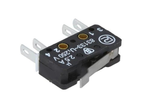 Mikroprzełącznik SNAP ACTION ON-(ON), 2,5A/250VAC 0,3A/220VDC 83 133 S54 AR14.75