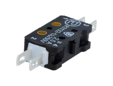 Mikroprzełącznik SNAP ACTION ON-(ON), 2,5A/250VAC 0,3A/220VDC 83 132 S