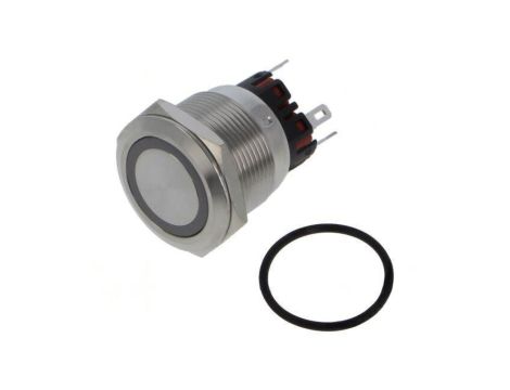 Przełącznik wandaloodporny Poz: 2 SPDT 5A/250VAC IP65 ON-(ON) MP22SMRINRG024S5