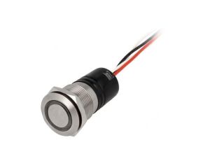 Przełącznik wandaloodporny Poz: 2 SPST-NO 0,05A/24VDC IP66 MPI002/FL/GN/24