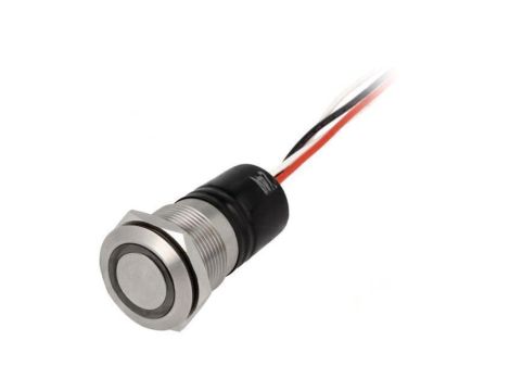 Przełącznik wandaloodporny Poz: 2 SPST-NO 0,05A/24VDC IP66 MPI002/FL/GN/24