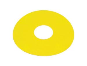 Tabliczka opisowa 45 75mm plastik Korpus żółty 45-50J.1400