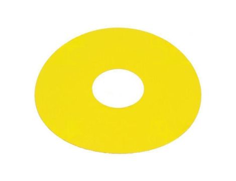 Tabliczka opisowa 45 75mm plastik Korpus żółty 45-50J.1400