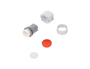 Przełącznik przyciskany 22mm Poz.stab 1 czerwony brak IP65 704.012.2