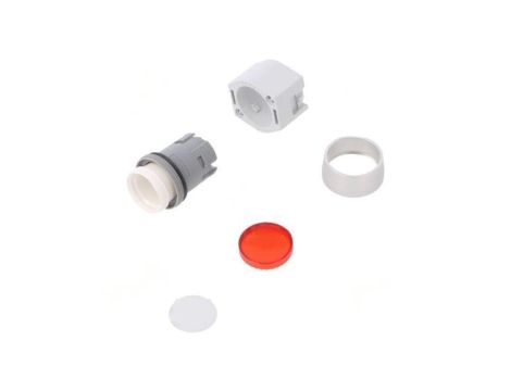 Przełącznik przyciskany 22mm Poz.stab 1 czerwony brak IP65 704.012.2