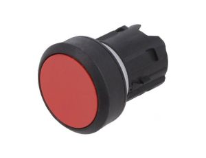 Przełącznik przyciskany 22mm Poz.stab 1 czerwony brak płaski 45-2131.1120.000