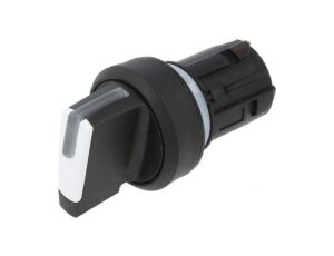 Przełącznik obrotowy 22mm Poz.stab 2 biały brak wystający 45-2828.1C90.001