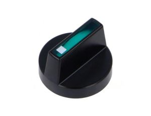 Pokrętło Kolor przycisku zielony plastik Ø18mm Korpus czarny 52-928.50