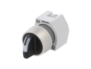 Przełącznik obrotowy 22mm Poz.stab 1 żółty/czarny BA9S,LED 704.413.0I