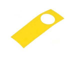 Tabliczka opisowa 45 150x38mm plastik Korpus żółty 45-561.1400