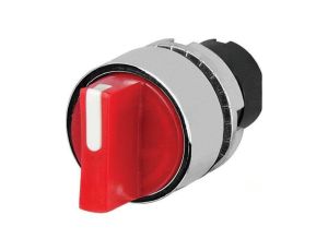 Przełącznik obrotowy 22mm Poz.stab 2 czerwony IP65 wystający 46-2W28.3CP0.001
