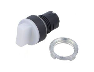 Przełącznik obrotowy 22mm Poz.stab 1 biały IP65 wystający 46-2W0S.1CN0.004