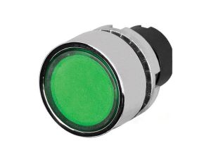 Przełącznik przyciskany 22mm Poz.stab 2 zielony IP65 płaski 46-2234.31H0.000