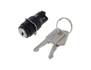 Przełącznik obrotowy z kluczem 16mm Poz.stab 2 NC + NO 51 51-135.025D2