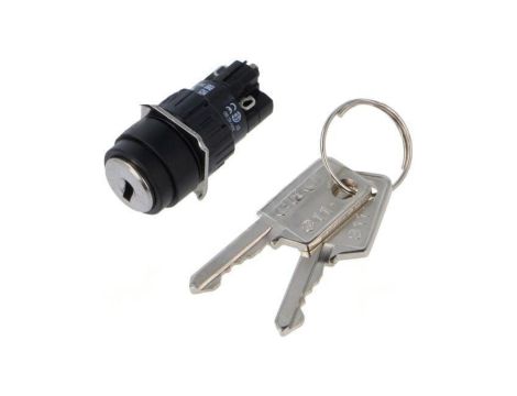 Przełącznik obrotowy z kluczem 16mm Poz.stab 2 NC + NO 51 51-135.025D2